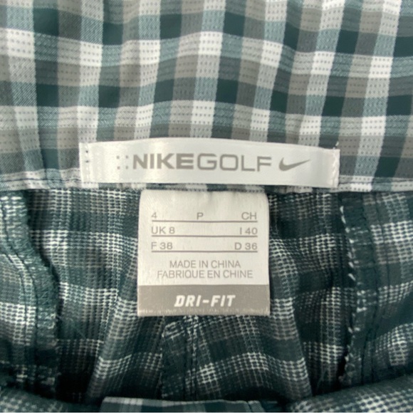 Nike dri fit plaid golf bermuda shorts women's size 4 - Picture 3 of 14